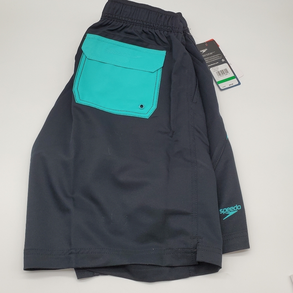 💙Speedo Men's Color Block Volley Shorts with UPF 50+ Protection - Picture 5 of 6